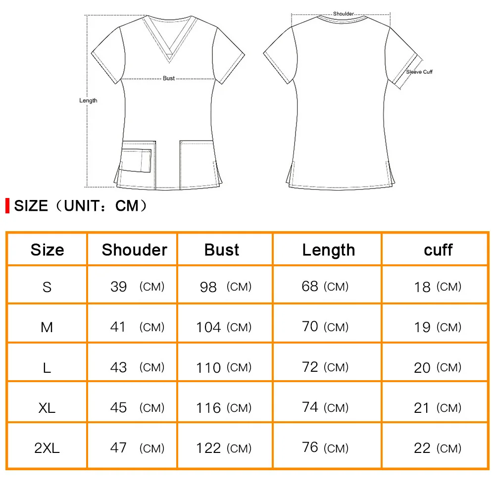 

Lab Beauty Salon Nursing Scrubs Uniform Pet Shop Scrubs Tops Lab Health Workers Scrubs T Shirt Uniforms Plus Size Clothes
