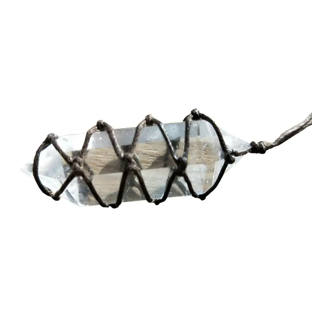 4 5 см двойной наконечник белый кулон из природного кристалла флюорит кварцевый