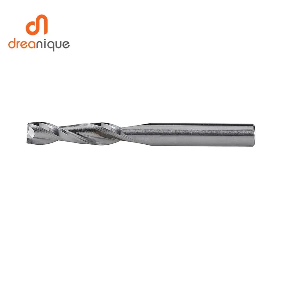 Дюймовая спиральная фреза с двумя фрезами Резьбовая 3 175 мм 6 35 фрезерный станок