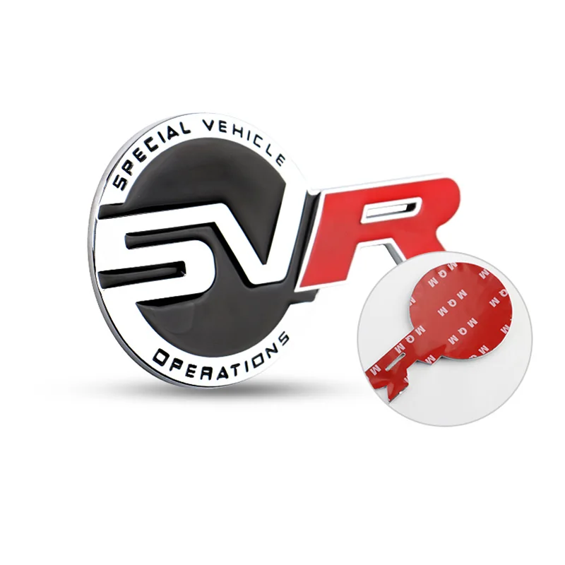 Металлическая 3d наклейка SVR 1 шт. значок с эмблемой аксессуар для Land Rover Range Evoque Velar