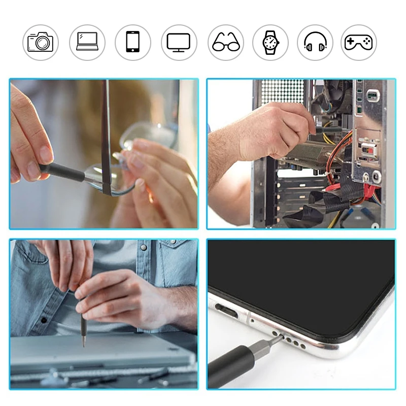 

KALAIDUN 57 In 1 Precision Screwdriver Set Magnetic Screw Driver Torx Phillips Bits Handle Mobile Phone Computer Repair Tools