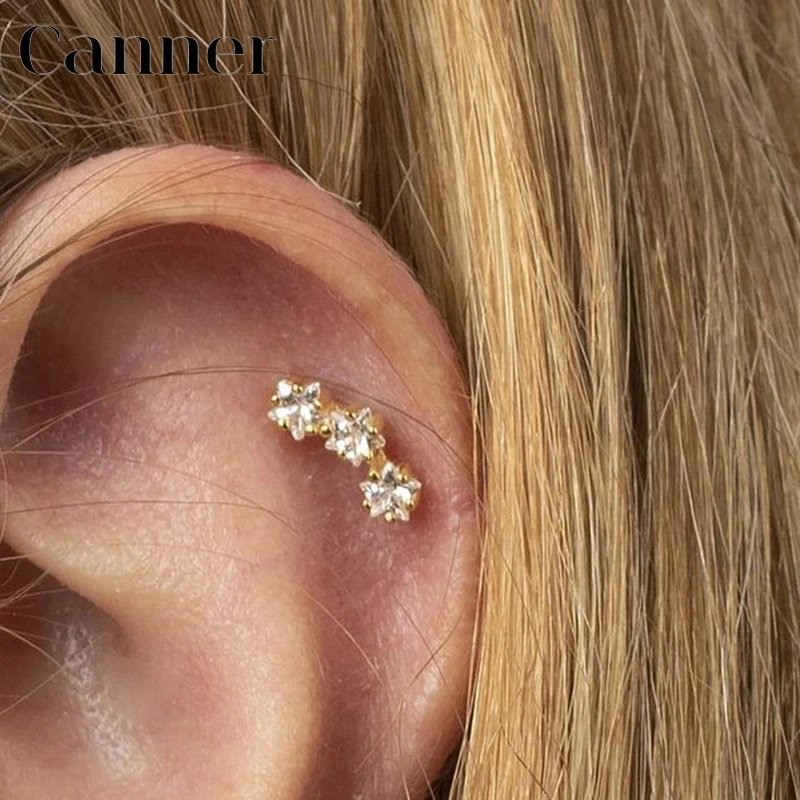 Женские серьги гвоздики из серебра 925 пробы с фианитами|Серьги-гвоздики| |