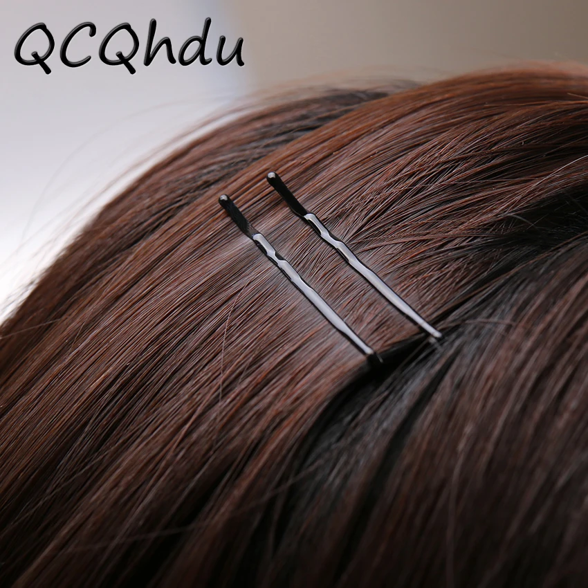 60 шт. черные невидимые заколки для волос волнистые прямые популярная простая