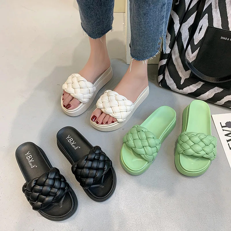

Women Sandals Summer 2021 Female Outdoor Claquette Femme Platform Shoes Ladies Candy Color Fashion Zapatos Mujer Design Slippers