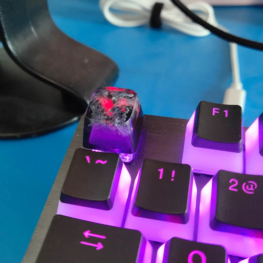 Деревянная резиновая клавишная крышка с подсветкой s для вишневого