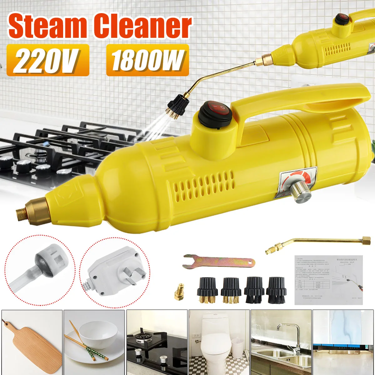 

High Pressure Steam Cleaner High Temperature Air Conditioning Range Hood Steaming Cleaning Machine Sterilization Disinfection