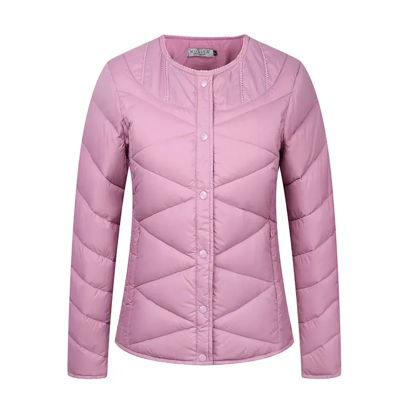 Светильник тонкий короткий пуховик с внутренней подкладкой женский длинным