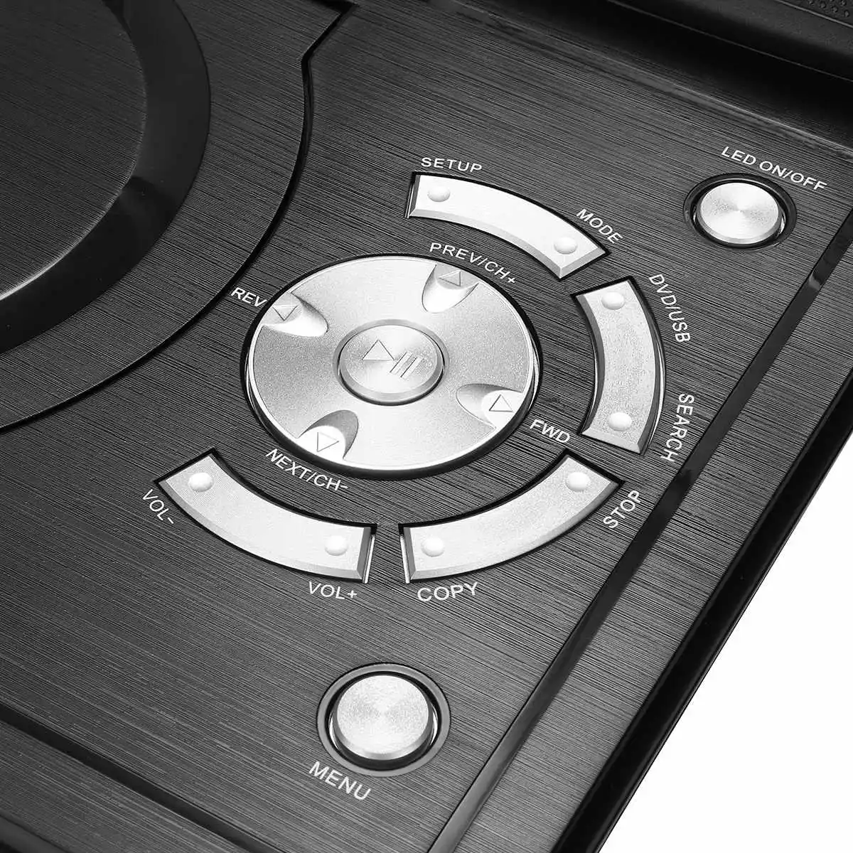 12," dvd-плеер портативный автомобильный dvd-плеер VCD CD MP3 портативный игровой пульт дистанционного управления поворотный экран USB SD с DVD/CD rom RW чехол