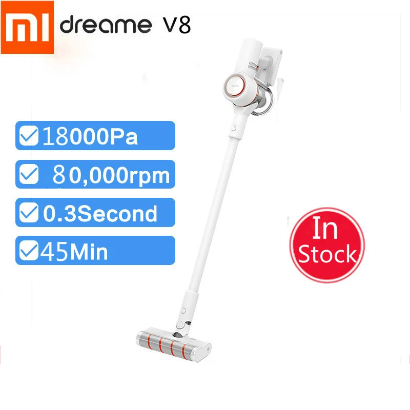 Dreame V8 беспроводной ручной mi пылесос xiaomi youpin 18000Pa 100AW циклонные ковровые Клещи для
