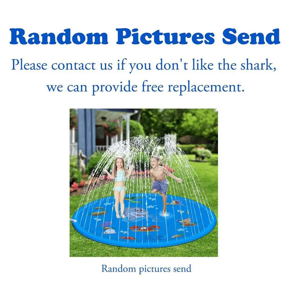 150/170 см детский спринклер игровой коврик надувной для улицы газона пляжа моря