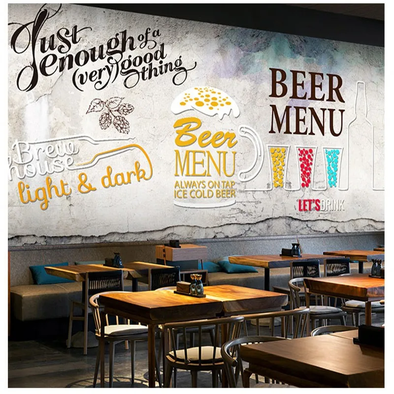 Прямая доставка фото обои пиво жареная курица бургер современный промышленный