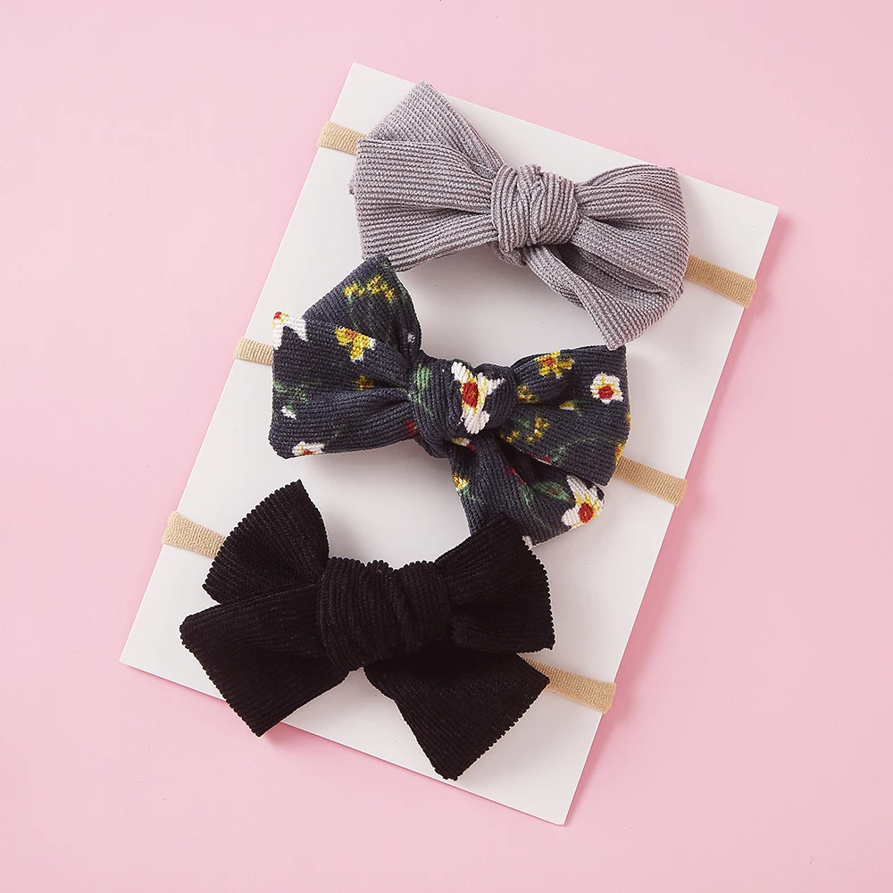 3 шт. Детские эластичные повязки на голову с принтом | Аксессуары для одежды