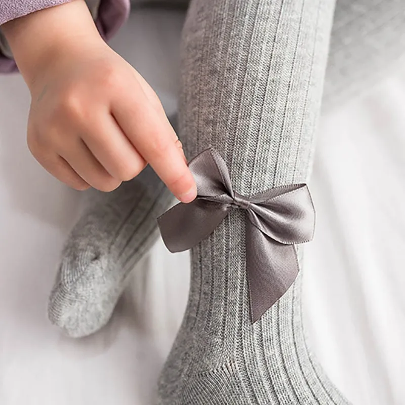 1-5Y Spring/Autumn Children Tights Cotton Baby Girl Pantyhose Kid Knitted Collant Tights Soft Infant Clothing Warm Lovely Pants