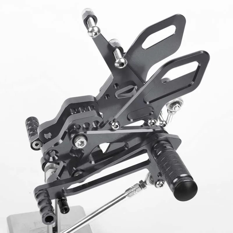 Педаль мотоцикла для Kawasaki ZX10R 2004 2005 алюминиевый сплав Rearset подножки ног черный