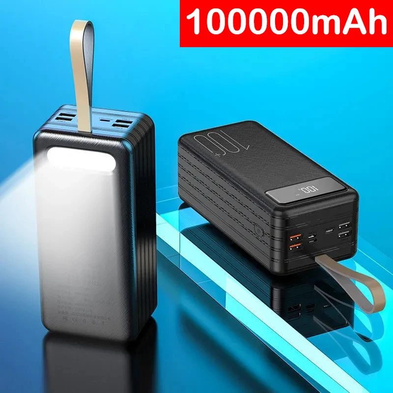 

Power Bank 100000mAh Portable Fast Charging Poverbank Mobile Phone External Battery Charger Powerbank 100000 mAh for Xiaomi Mi