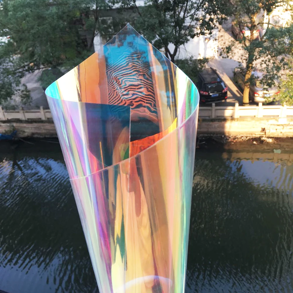 Myfoils A4 лазерная голографическая радужная пленка Прозрачная ПВХ ТПУ ткань