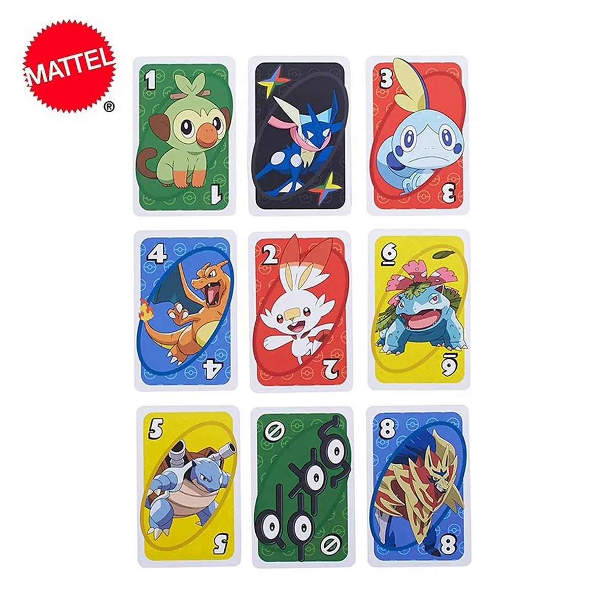 Mattel Покемон Уно карты меч и щит игры СЕМЬЯ Забавные развлечение настольная игра