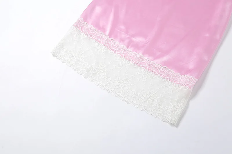 

Ins Hot 2021 Summer Women New Sexy Lace Stitching Loose Fashion Sleeveless Suspender Dress