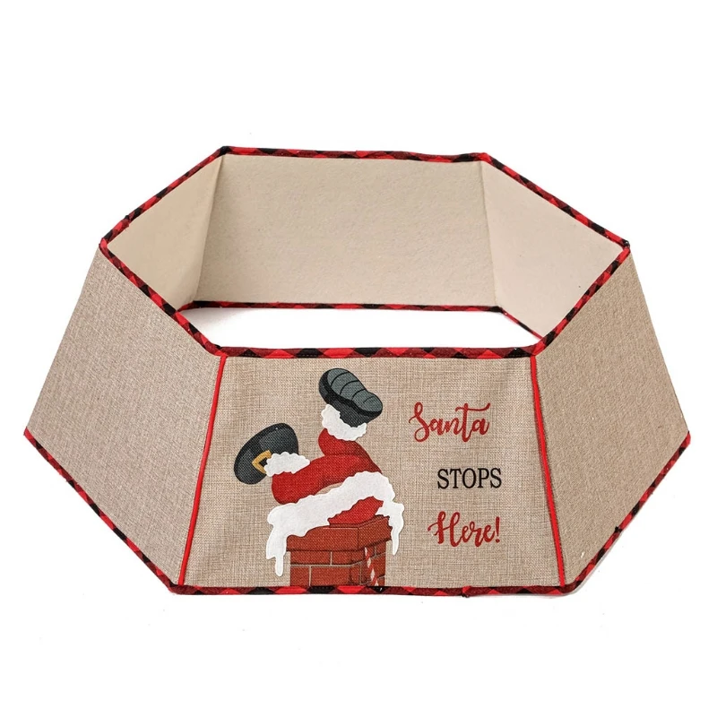 

Ошейник для рождественской елки, кольцо для елки, юбка с узором в виде Санты, подставка для рождественской елки, украшение для дома