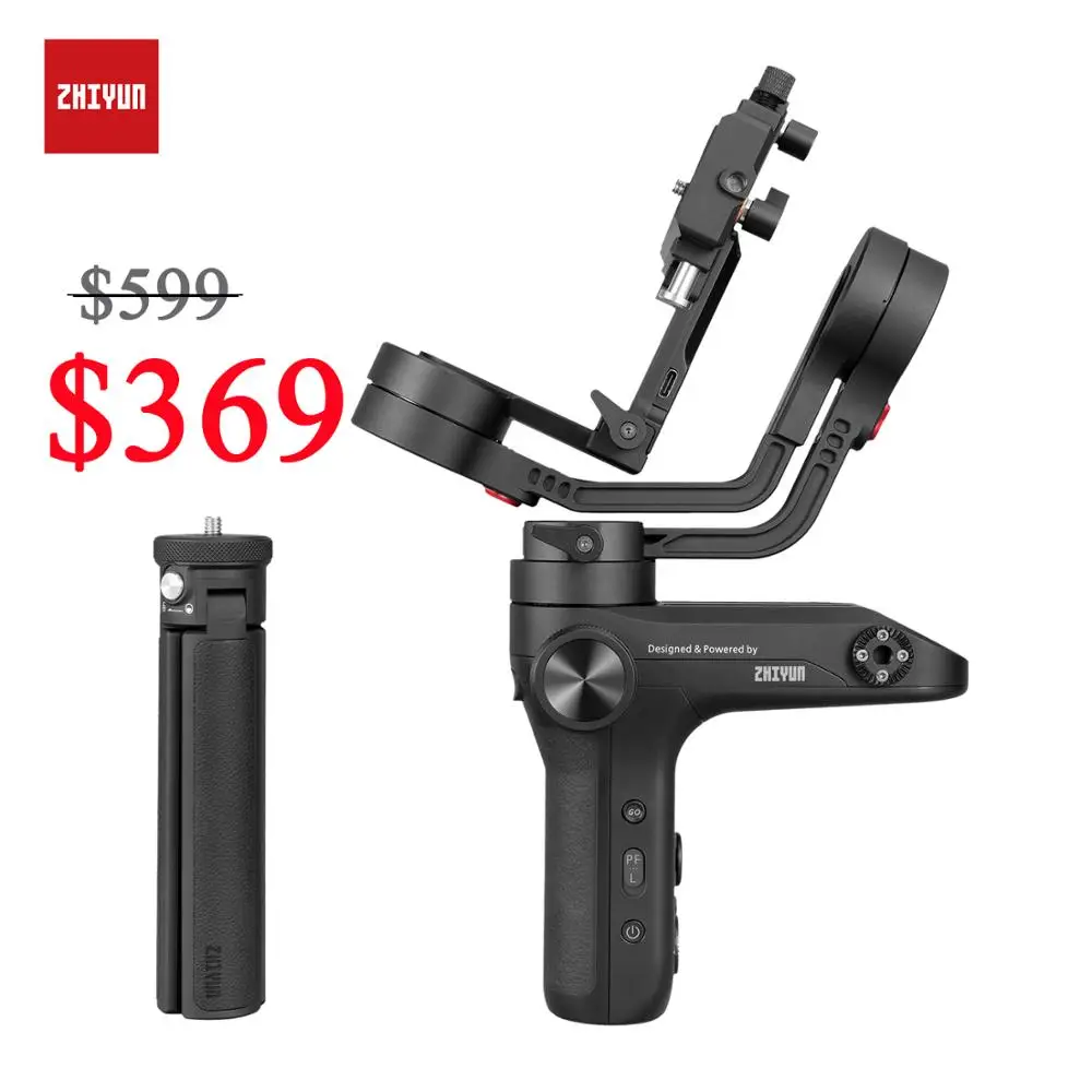 ZHIYUN официальный WEEBILL лаборатории 3-х осевая передача изображения стабилизатор для sony/Nikon беззеркальных Камера Сенсор Управление портативный монопод с шарнирным замком