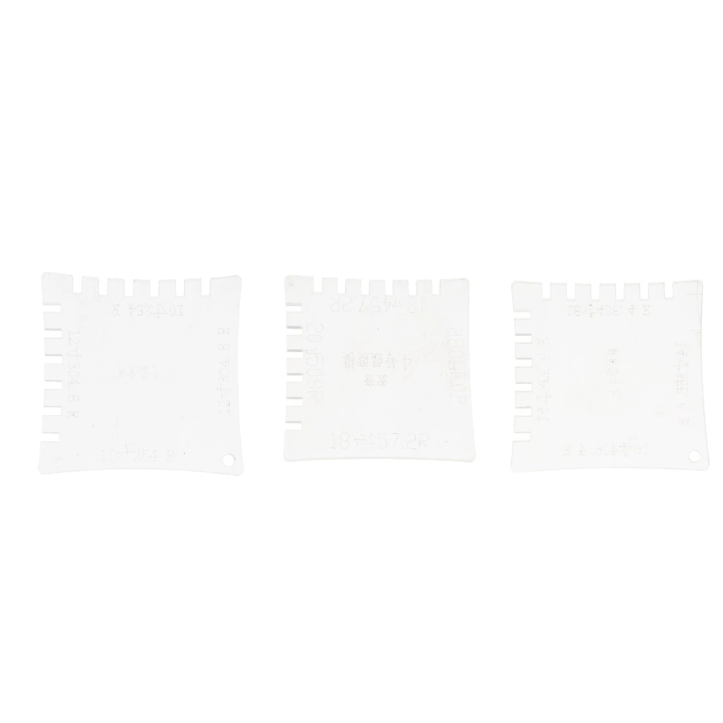 

3pc Guitar Fretboard String Action Radius Gauge Guitar Arc Tool Accessories