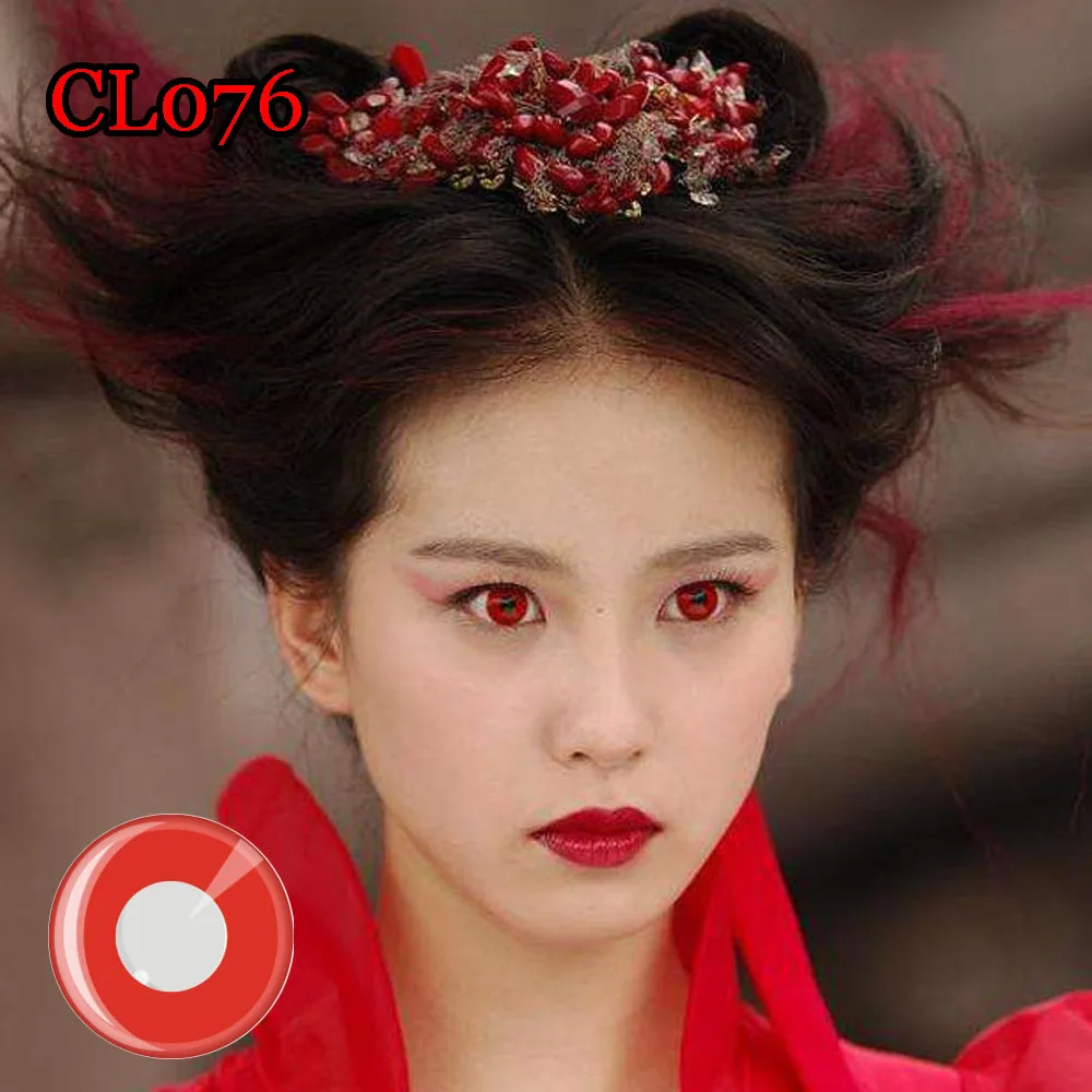 

1Pair=2Pcs Cosplay Contact Lens For Halloween Men Women Cartoon Character Eyes Beautiful Pupil Dress Up