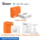 Датчик движения человеческого тела SONOFF SNZB-03 Zigbee, eWeLink, дистанционное управление через приложение, умный дом, работа с SONOFF ZBBridge