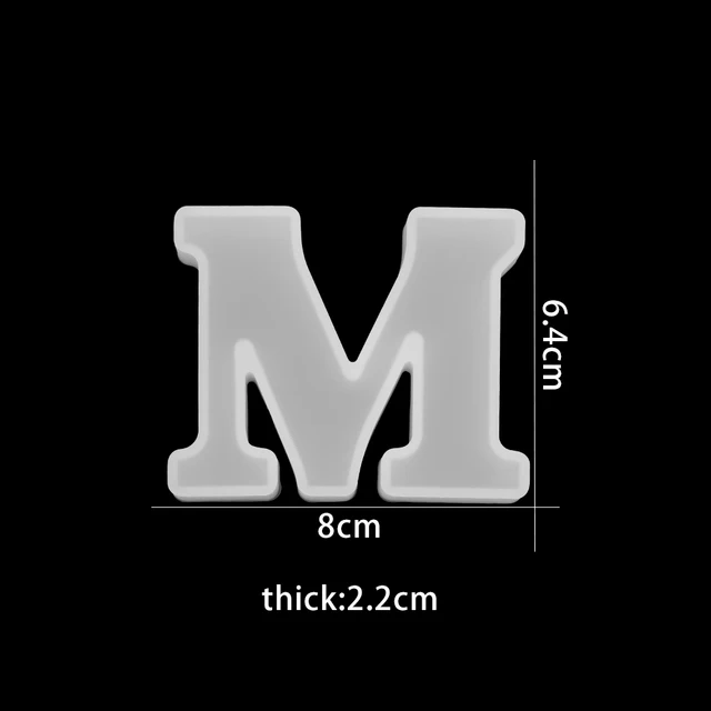 Stampi Silicone 3D Alfabeto Per Resina | Lettere Epossidiche Per Cioccolato E Decorazioni - Foto 7