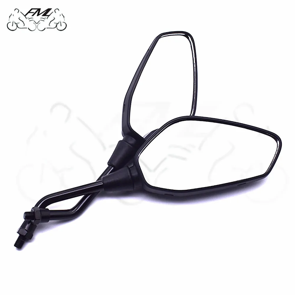 10 мм Универсальное мотоциклетное зеркало заднего вида из углеродного волокна