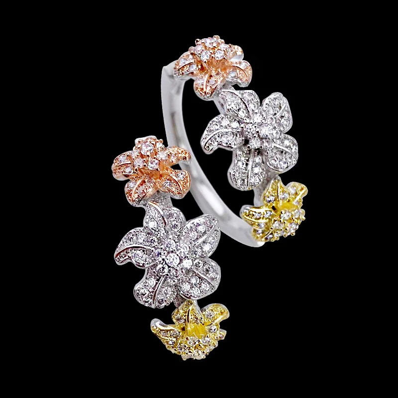 

Lanyika Copper Earrings Maple Leaf Flower Ear Ring Micro Pave Zircon For Women Wedding Banquet Everyday Fashion Classics Jewelry