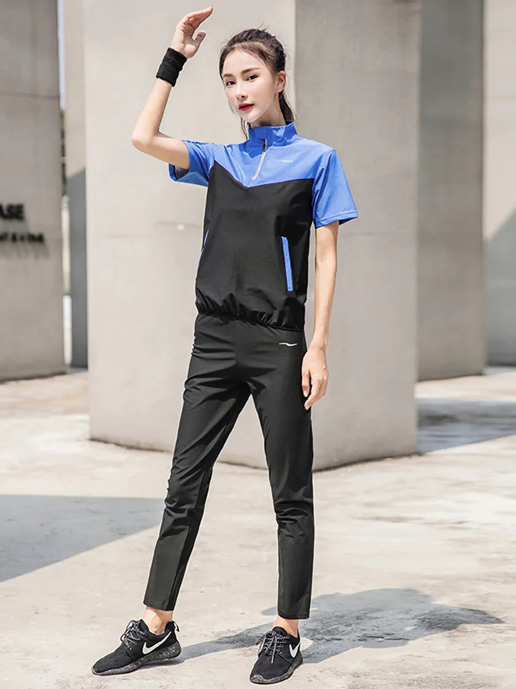 Костюм сауна женский для похудения жакет и штаны тренировочные костюмы с