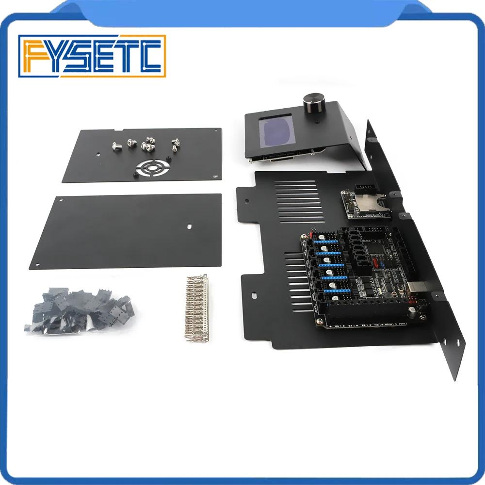 Материнская плата FYSETC F6 V1.3 6 шт. TMC2208 + 4 3 дюйма сенсорный экран/Универсальный 12864 ЖК