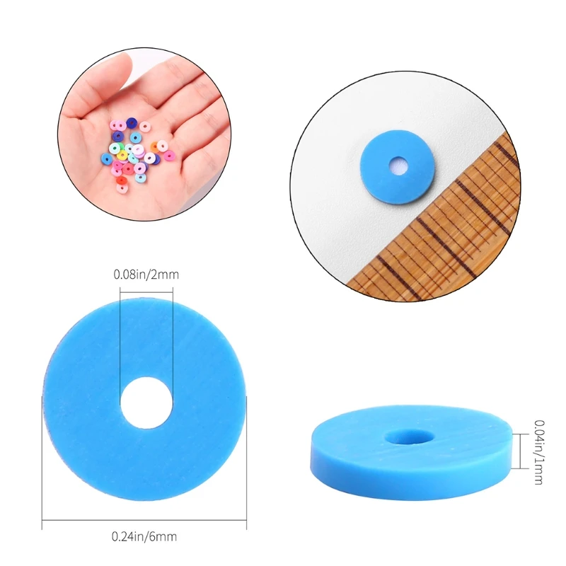 

Considerable Bohemian Soft Pottery Spacer Beads Mixed Suit Handmade Jewelry Making DIY Bracelet Beads for Kids Girls