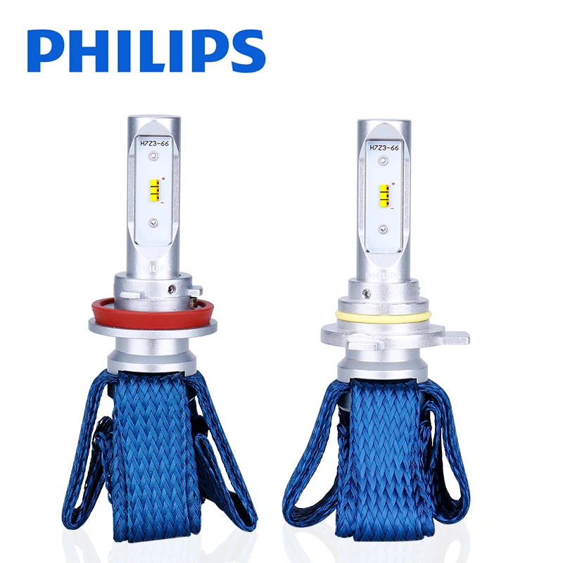 Philips H8 светодиодный H4 H7 H11 H16 HB3 HB4 HIR2 9012 6000 К авто лампы диодные фар головного света
