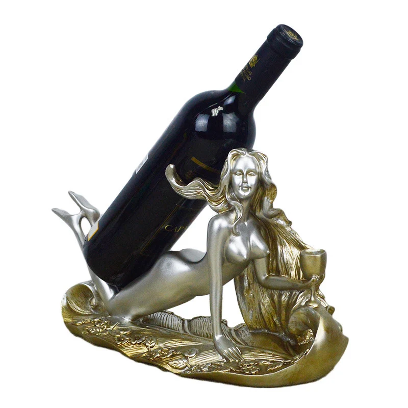 Европейская пикантная Женская Винная стойка винный держатель орнамент