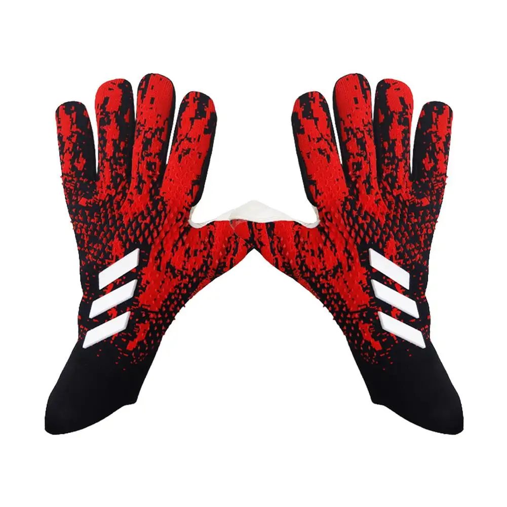 

Soccer Goalkeeper Gloves Football Goalkeeper Thickened Non-Slip Latex Protective Gloves Sizes 8-10 Wear-Resistant And Breathab