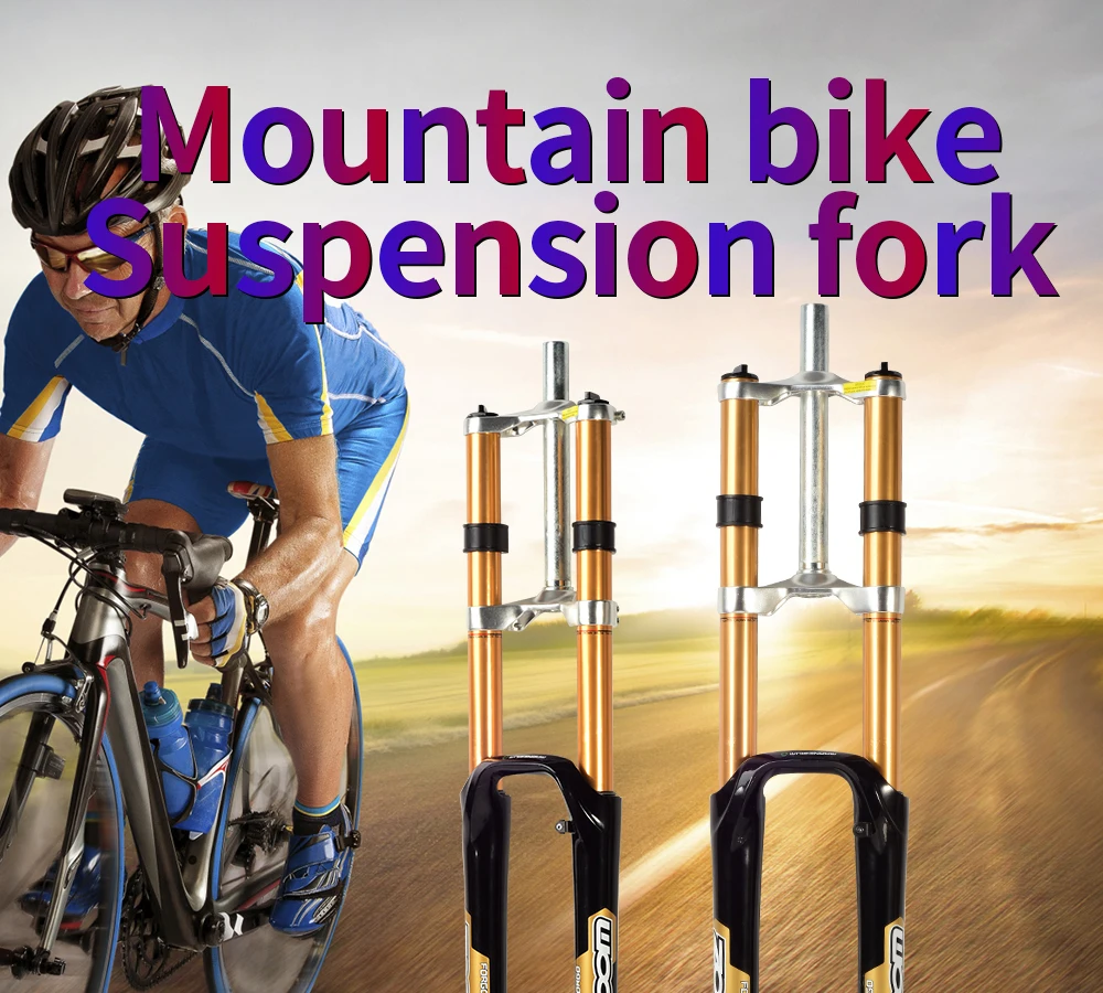 Тайваньская ZOOM подвесная Вилка передней оси DH передняя вилка дисковый тормоз 26