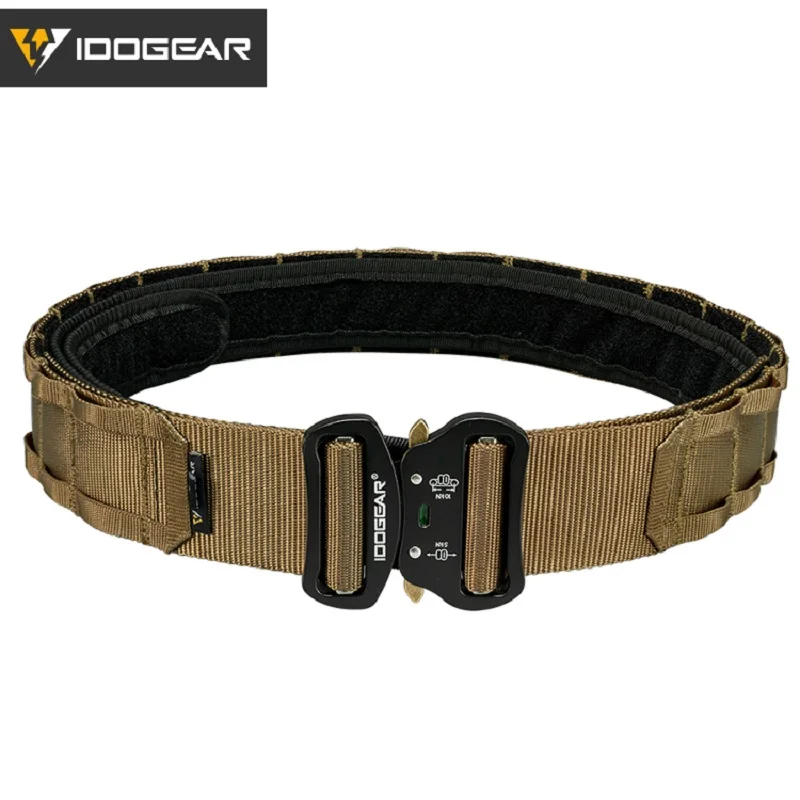 

2-inch Tactical Belt Metal Fastener Tactical Outdoor Load Belt Wolf Brown