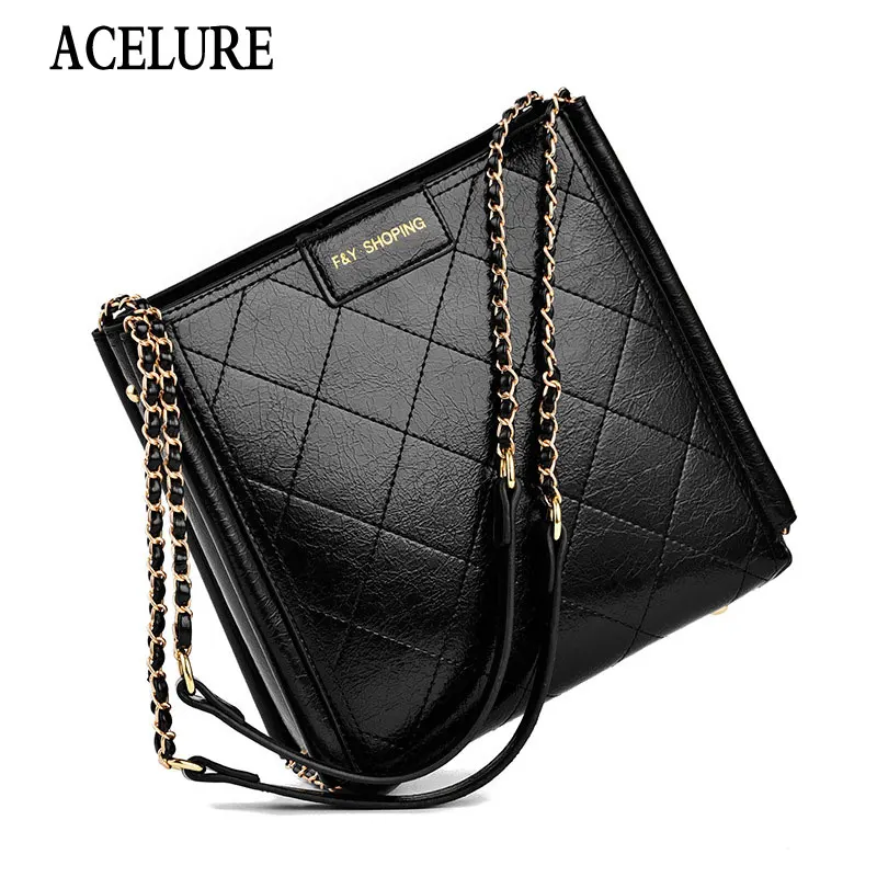 

Soft Plaid PU Leather Shoulder Bags for Women High Capacity Casual Totes for Female Solid Color Simple Style Fashion Handbags