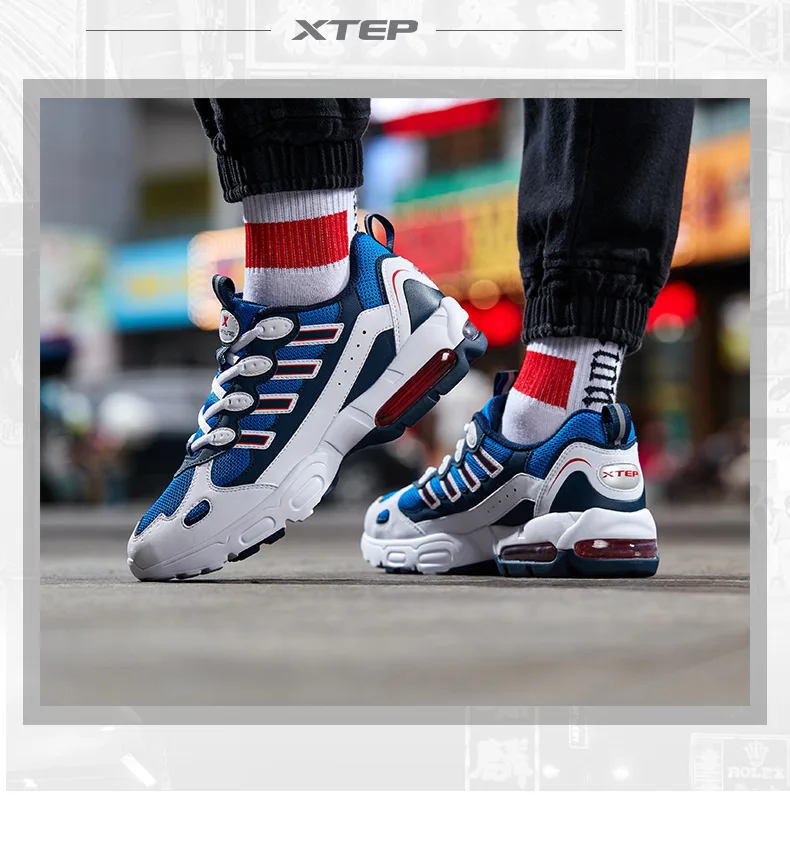 Xtep/Мужская обувь для отдыха на воздушной подушке; модные кроссовки Max Air; Новинка года; прогулочная обувь; 881319329293
