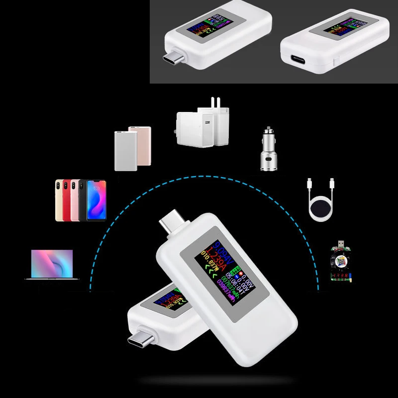 USB тестер с разъемом Type C 4 30 в|Измерители напряжения| |