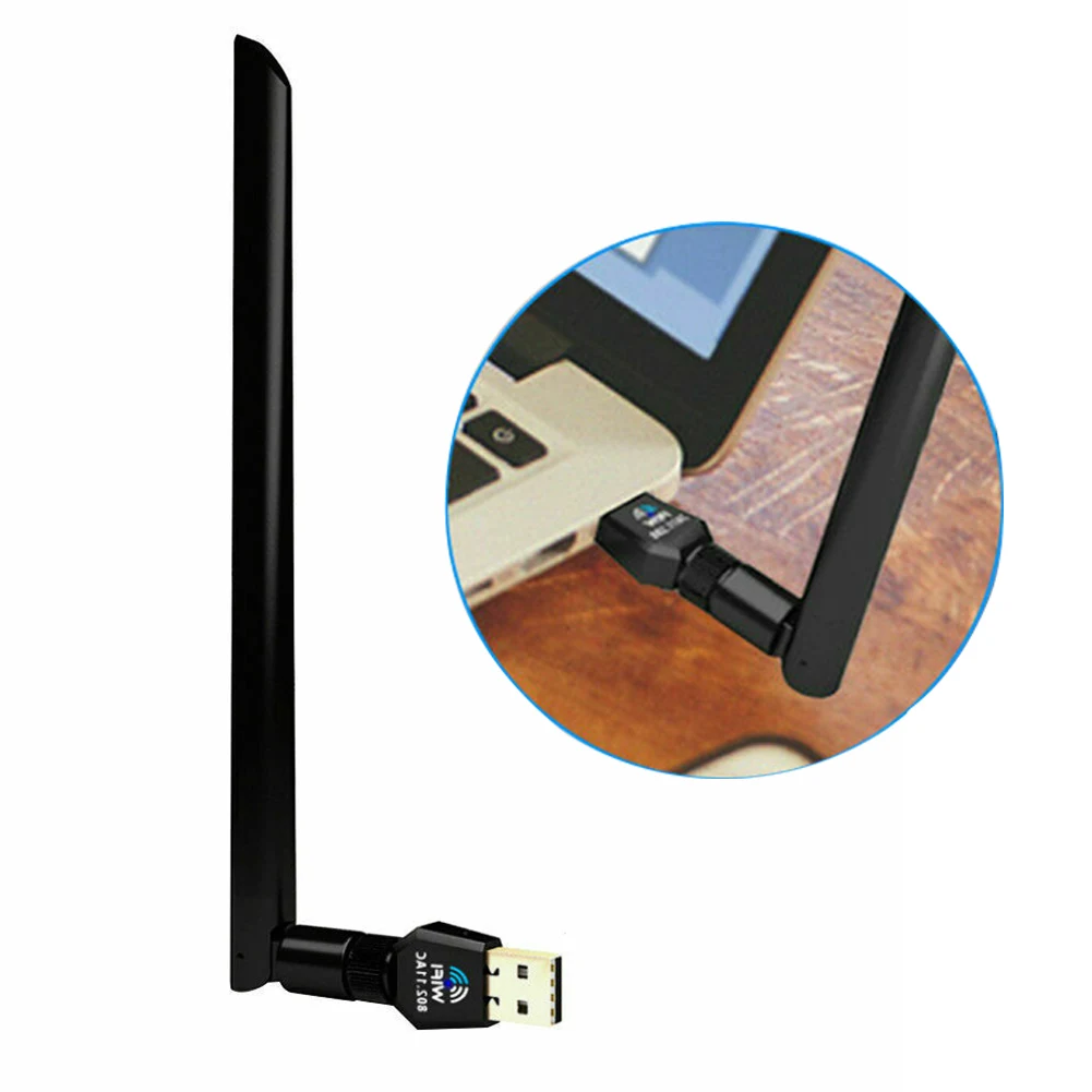1200 Мбит/с беспроводной Wifi адаптер USB 2 0 быстрая скорость мини домашний