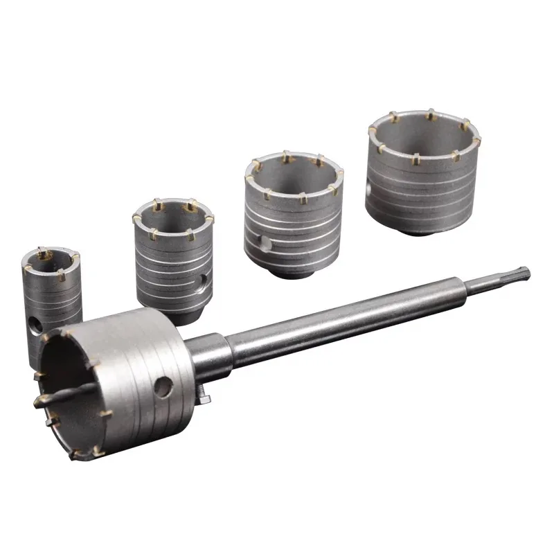 

30-160mm sds plus concrete cement stone wall hole saw cutter Wall Air Conditioner pipe Hole opener electric hammer adapter tool