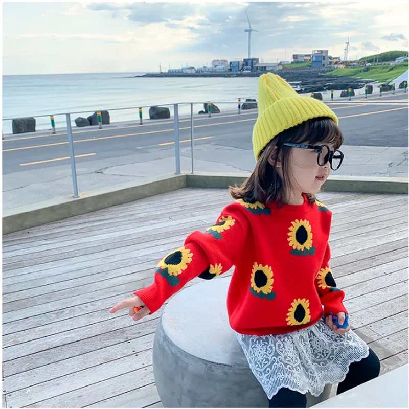 2019 г. осенне-зимняя детская одежда толстый вязаный свитер для девочек-подростков