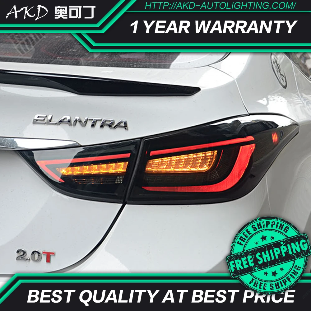 

AKD Car Styling for Hyundai Elantra Tail Lights Elantra MD LED Tail Light Rear Lamp DRL Dynamic Signal Brake Reverse Accessories