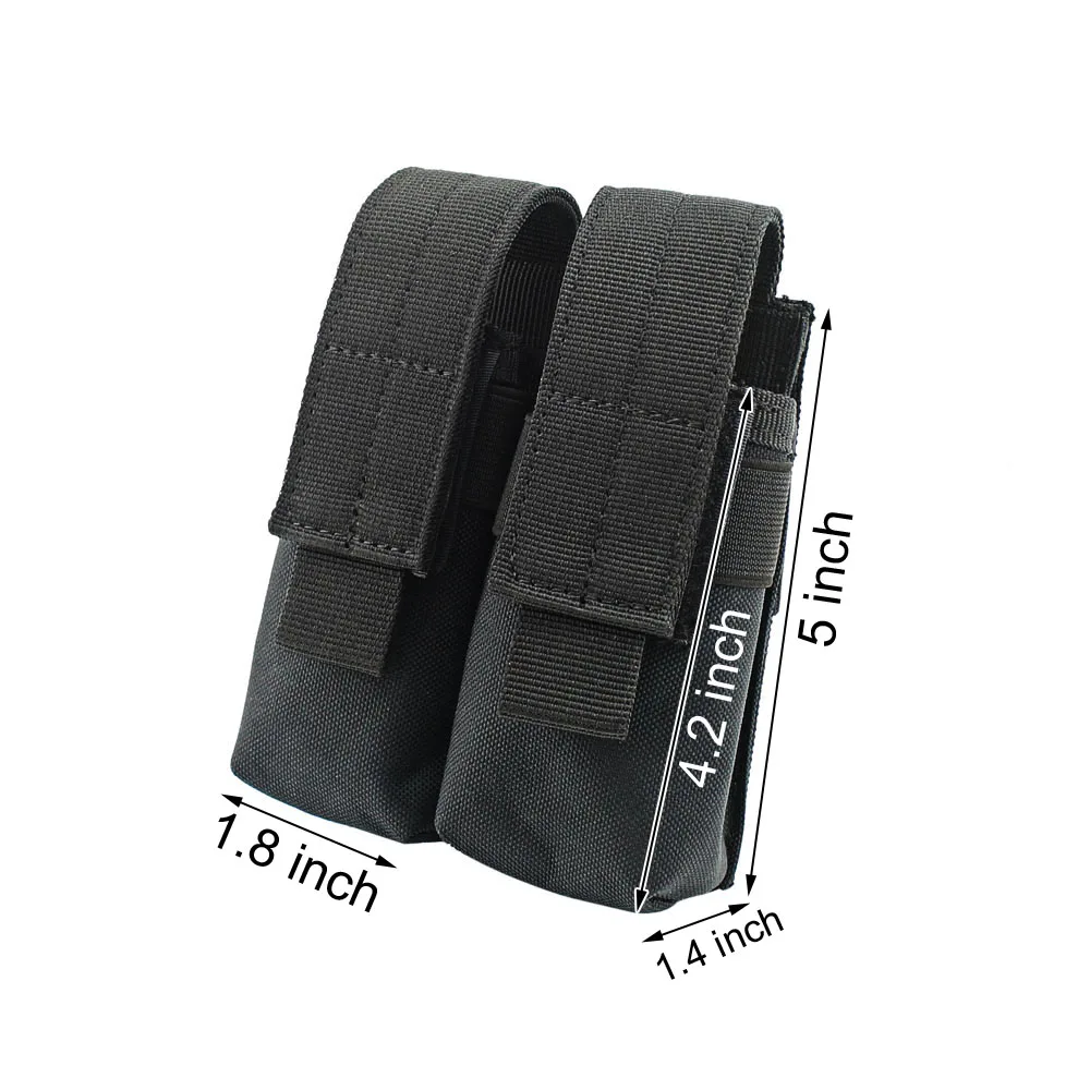 Уличная тактическая сумка для журналов с двумя пистолетами MOLLE универсальные