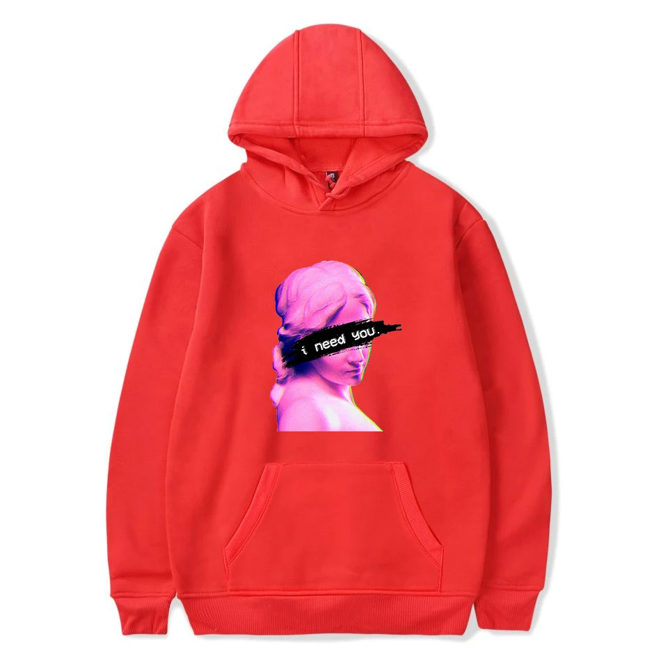 Толстовки I Need You свитшот с художественным принтом Vaporwave для мужчин и женщин