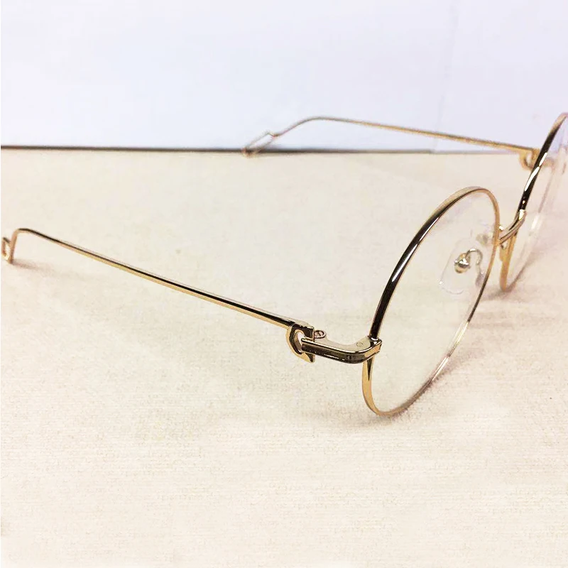 Модные солнцезащитные очки круглые металлические роскошная оправа для очков