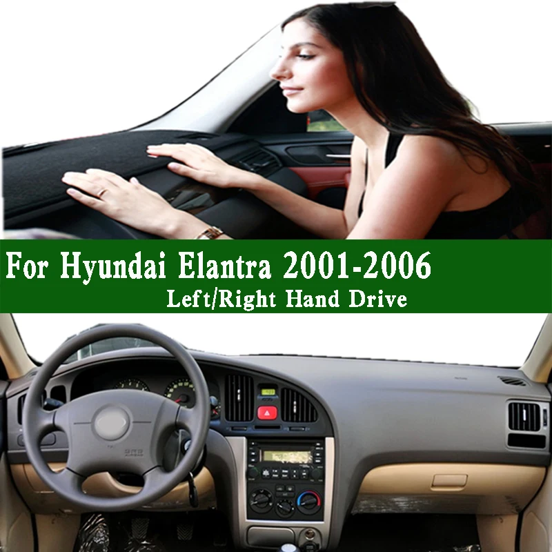 

For Hyundai Elantra XDC Mk3 2001-2006 Dashmat Dashboard Cover Instrument Panel Sunscreen Pad Dash Mat Anti-Dirt Proof Ornaments