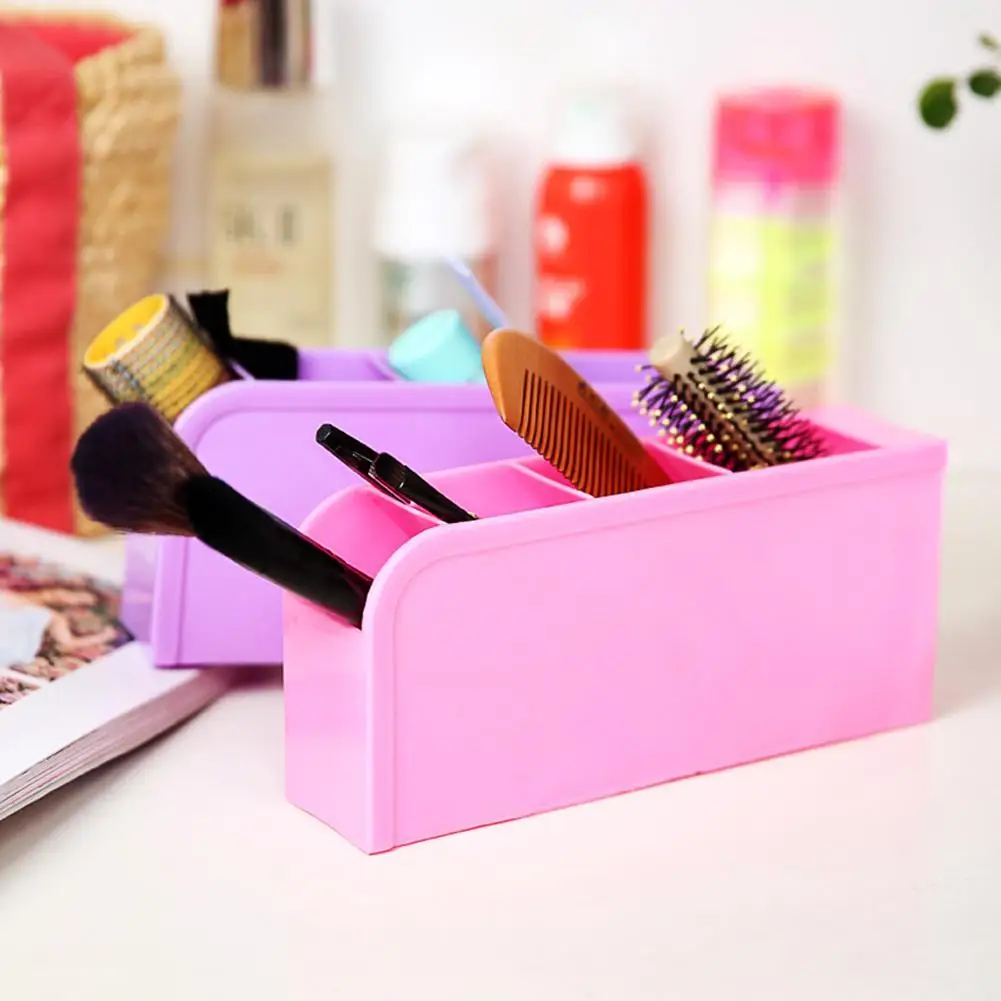 

Multi-function DIY Desktop Pen Holder Office School Creative Colorful Box Pen Case Organizer Plastic Accessories Pencil Sto H5A8